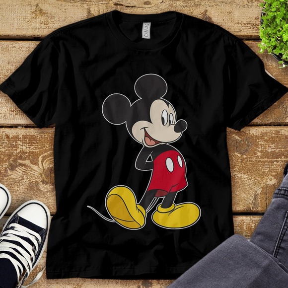 Disney Mickey And Friends Traditional Mickey Mouse Portrait Unisex Adult T-shirt - Picture 1 of 2